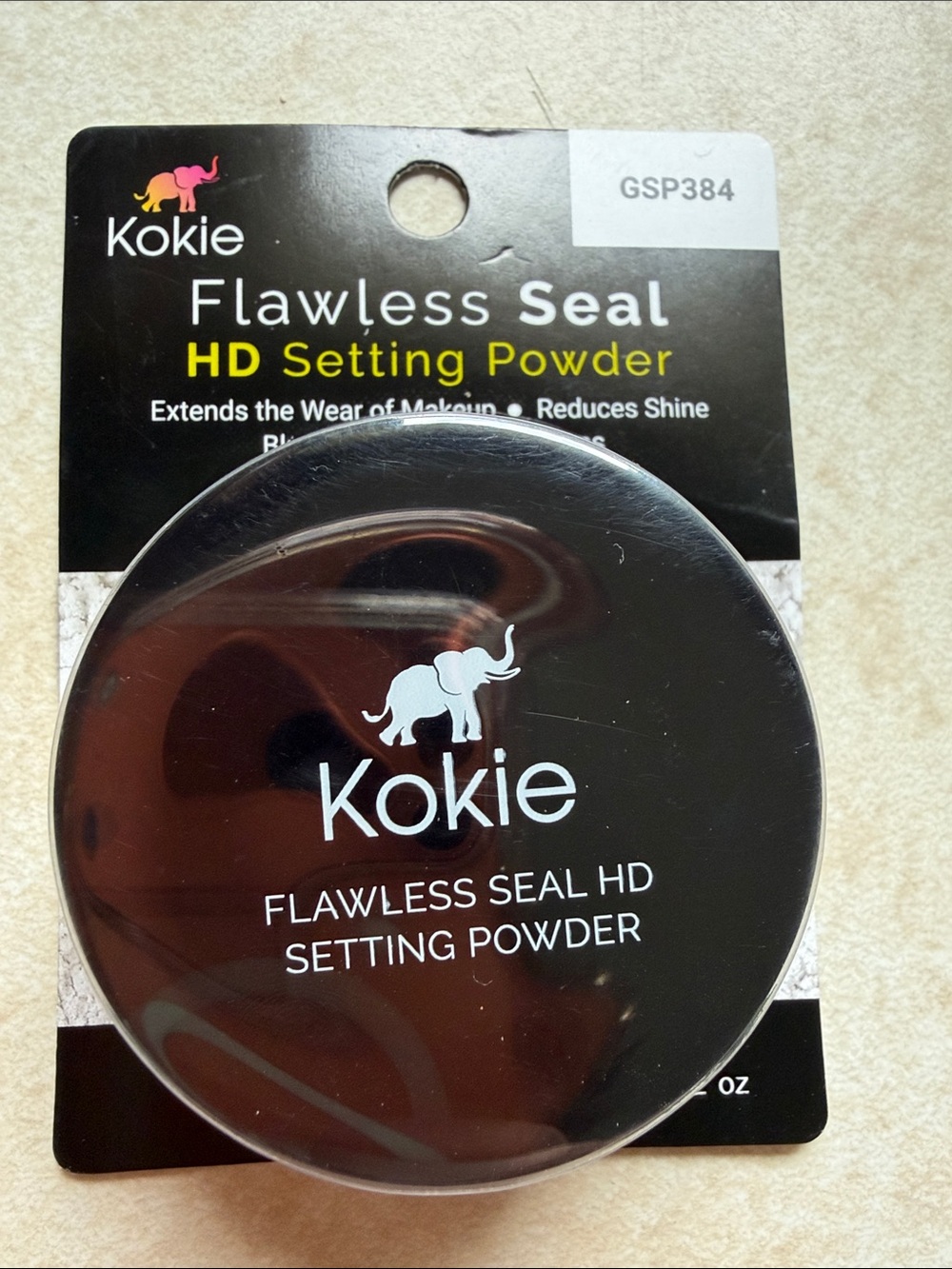 Kokie Flawless Seal HD Setting Powder - Black Compact